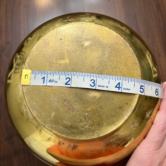 Union Pacific Railroad Brass Spittoon Embossed Home Decor Train Weighted Bottom - Picture 2 of 11